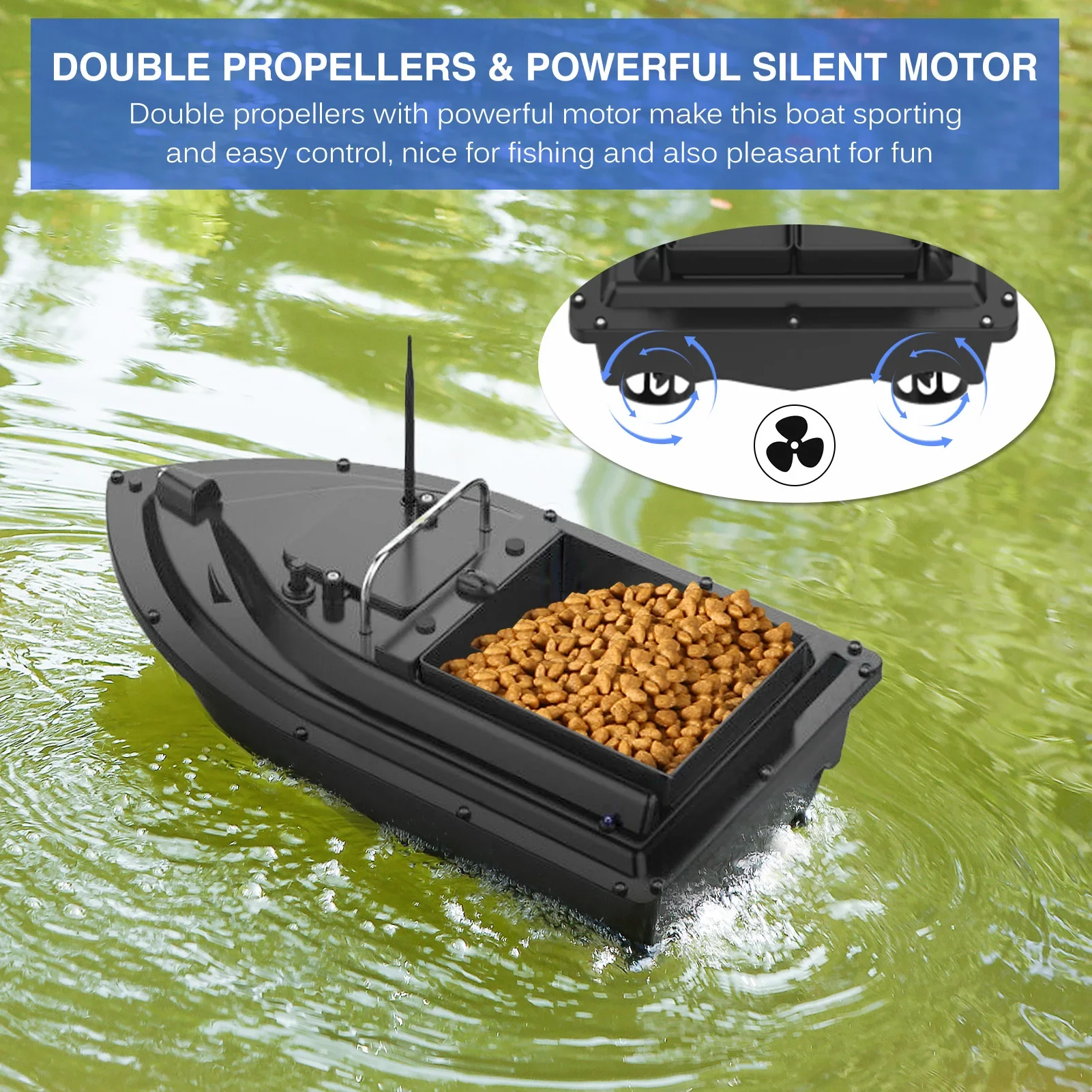 D16E GPS 12000mAh Fishing Bait - đánh giá và giá Fishing Gps