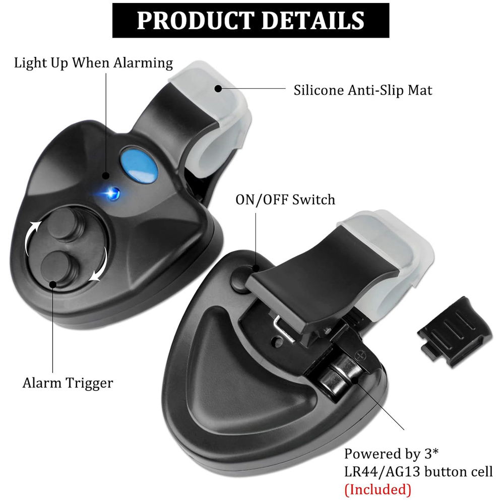 Carp Fishing Clip Set Rod Elec - đánh giá và giá Fish Finder Battery
